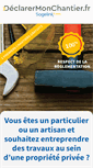 Mobile Screenshot of declarermonchantier.fr