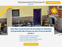 Tablet Screenshot of declarermonchantier.fr